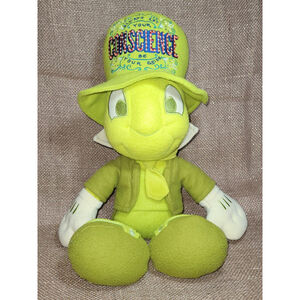 Rare Discontinued Disney Wisdom Collection Jiminy Cricket Plush Conscience Guide